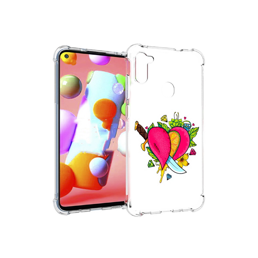 

Чехол MyPads Tocco для Samsung Galaxy M11 Фруктовое сердце (PT147121.487.188), Прозрачный, Tocco