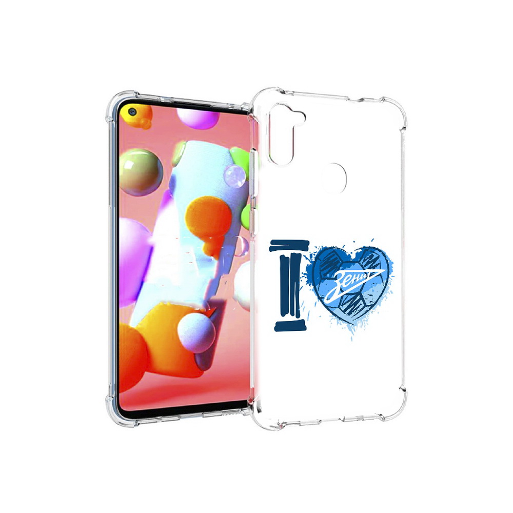 

Чехол MyPads Tocco для Samsung Galaxy M11 ФК я люблю зенит (PT147121.487.186), Прозрачный, Tocco