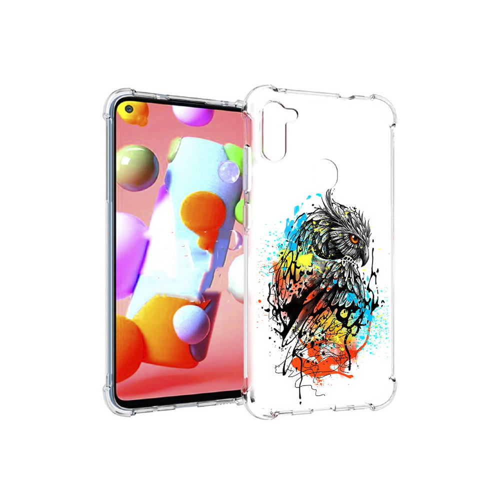 

Чехол MyPads Tocco для Samsung Galaxy M11 Творческая сова (PT147121.487.170), Прозрачный, Tocco