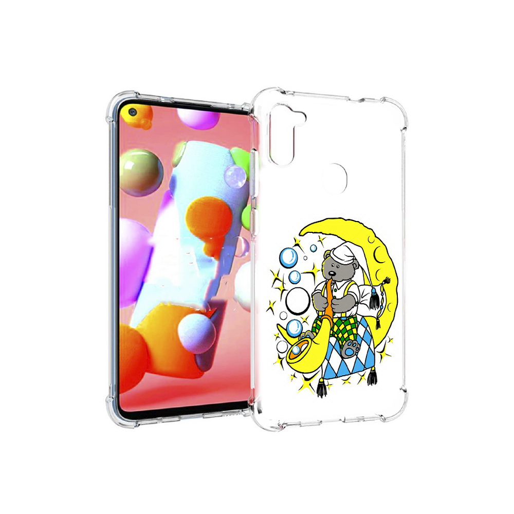 

Чехол MyPads Tocco для Samsung Galaxy M11 Сырная луна (PT147121.487.167), Прозрачный, Tocco