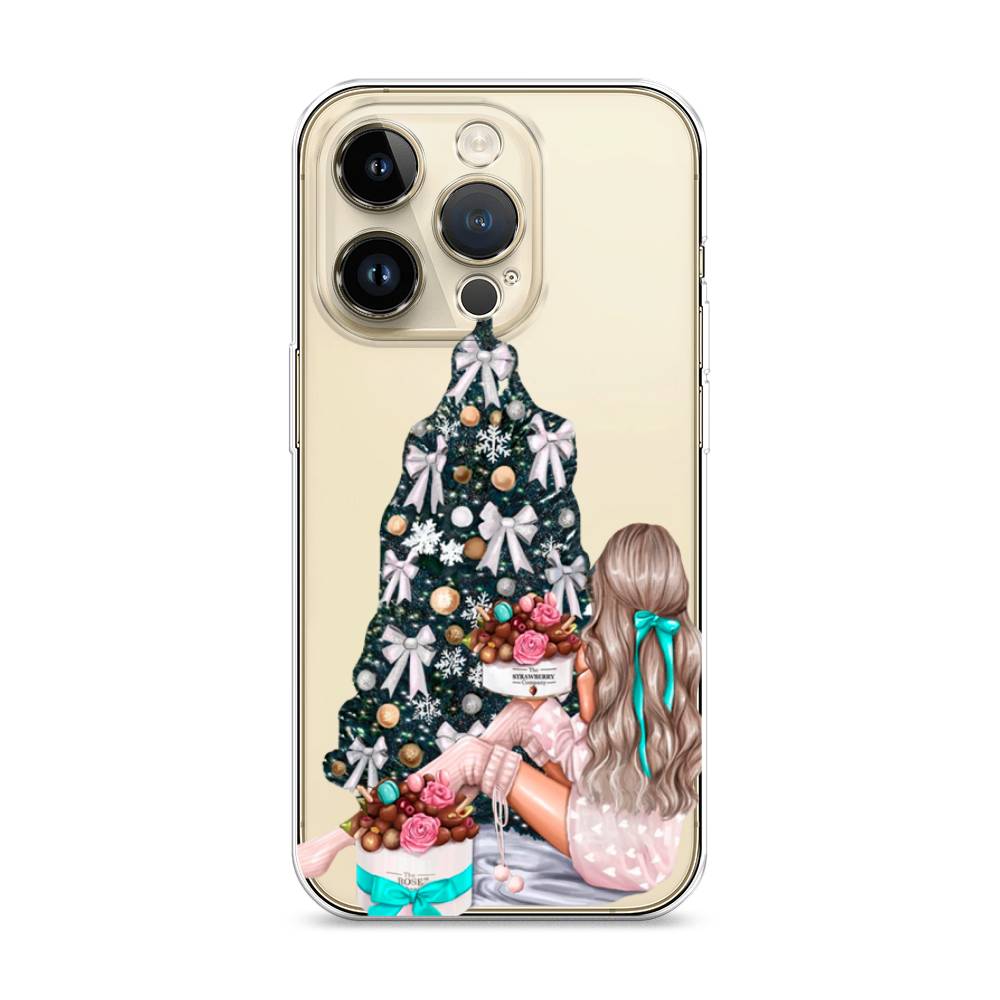 

Чехол для Apple iPhone 14 Pro "New Year", Зеленый;бежевый;голубой, 15250-5