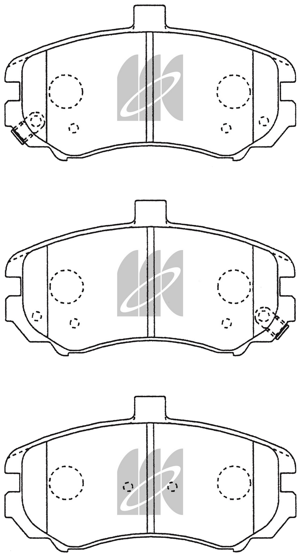 

Колодки дисковые п. Hyundai Elantra XD 1.6/2.0/2.0CRDi 0 D11224M-01 =1194 02 [581012DA50]