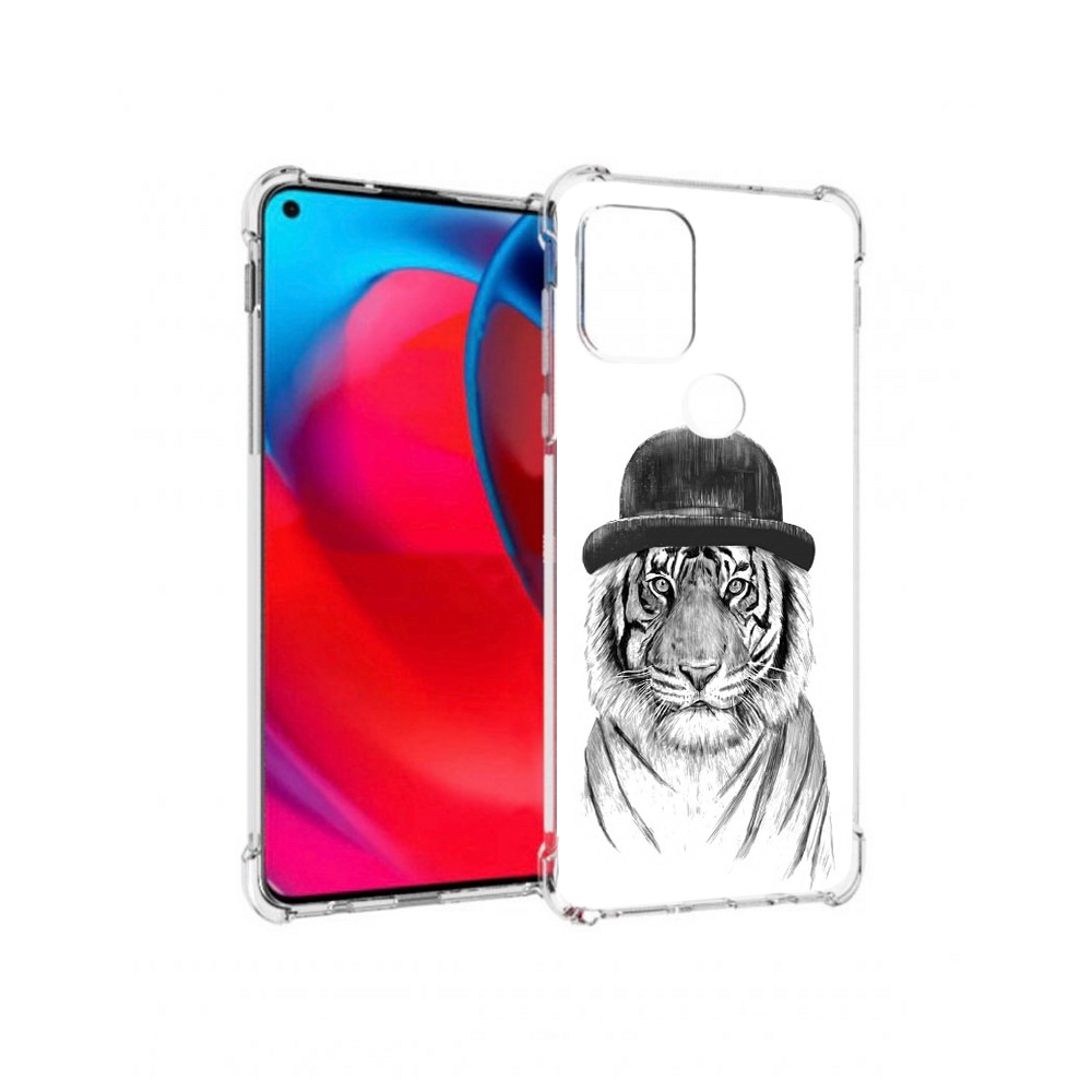 

Чехол MyPads Tocco для Motorola Moto G тигр британец (PT227067.359.641), Прозрачный, Tocco