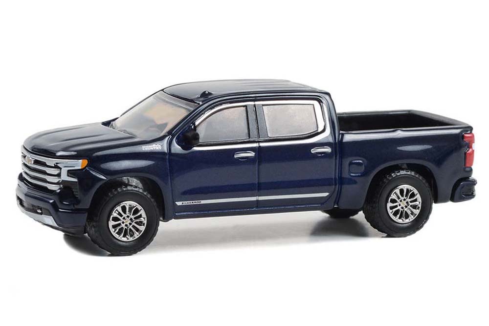 

Модель коллекционная Chevrolet silverado high country 4X4 2023 northsky blue metallic, Синий