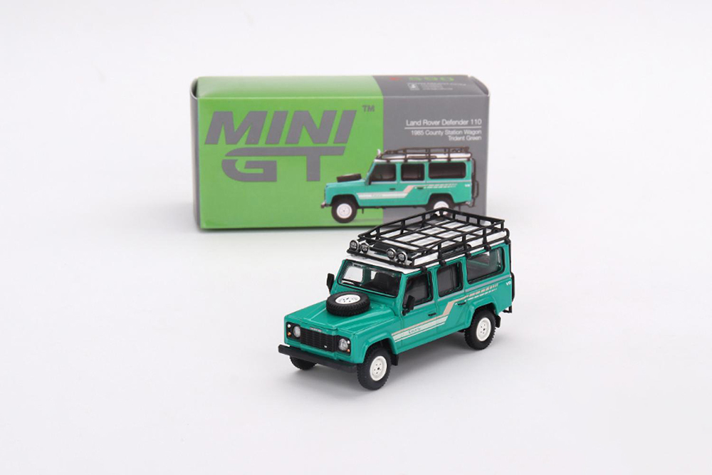 Модель коллекционная Land rover defender 110 1985 county station wagon trident green