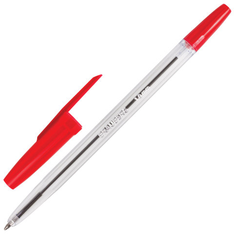 

Ручка шариковая Brauberg Line (0.5мм, красный цвет чернил) 50шт. (141341)