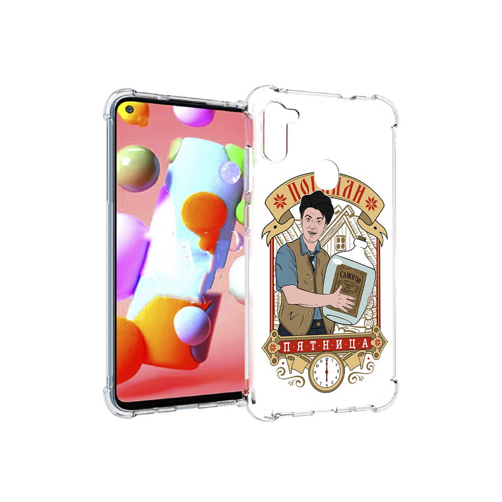 

Чехол MyPads Tocco для Samsung Galaxy M11 Погнали пятница (PT147121.487.137), Прозрачный, Tocco
