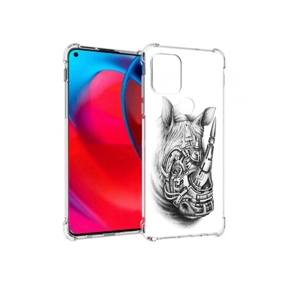 

Чехол MyPads Tocco для Motorola Moto G стальной носорог (PT227067.359.620), Прозрачный, Tocco