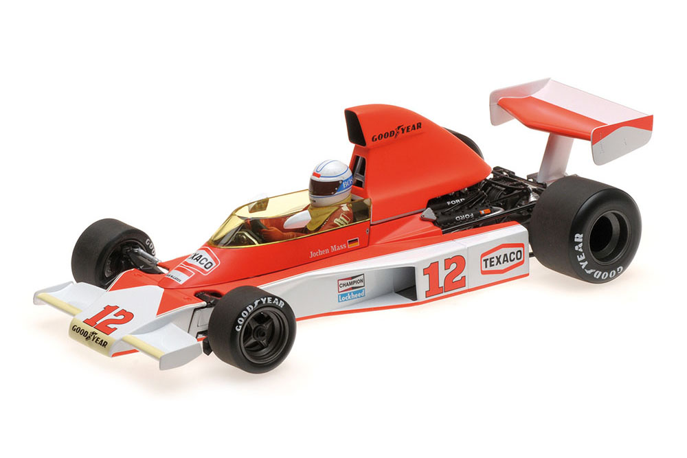 

Модель коллекционная MINICHAMPS Mclaren ford M23 jochen mass south african gp 1976, Красный;белый