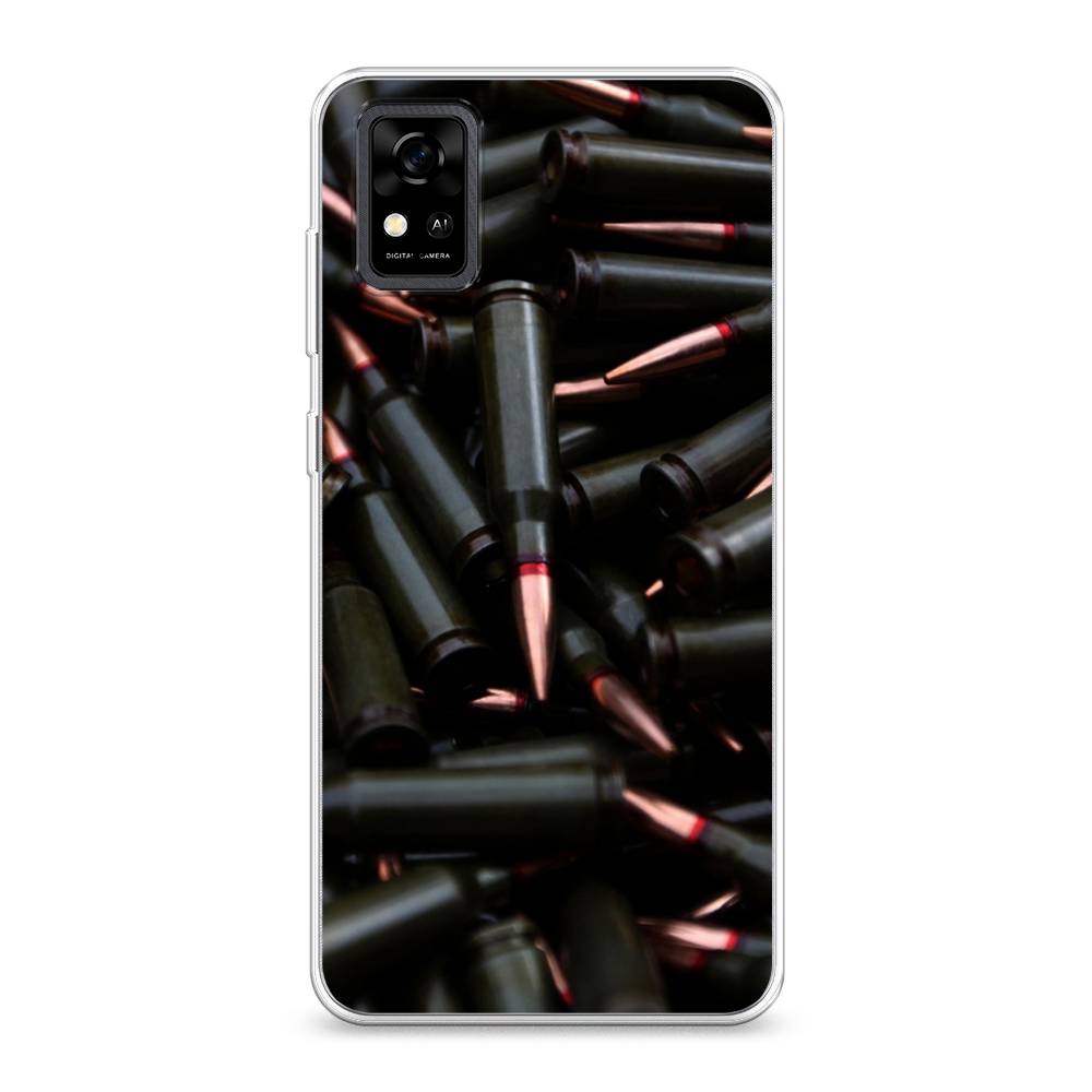 

Чехол Awog на ZTE Blade A31 / ЗТЕ Блэйд A31 "Пули черные", Разноцветный, 134650-5