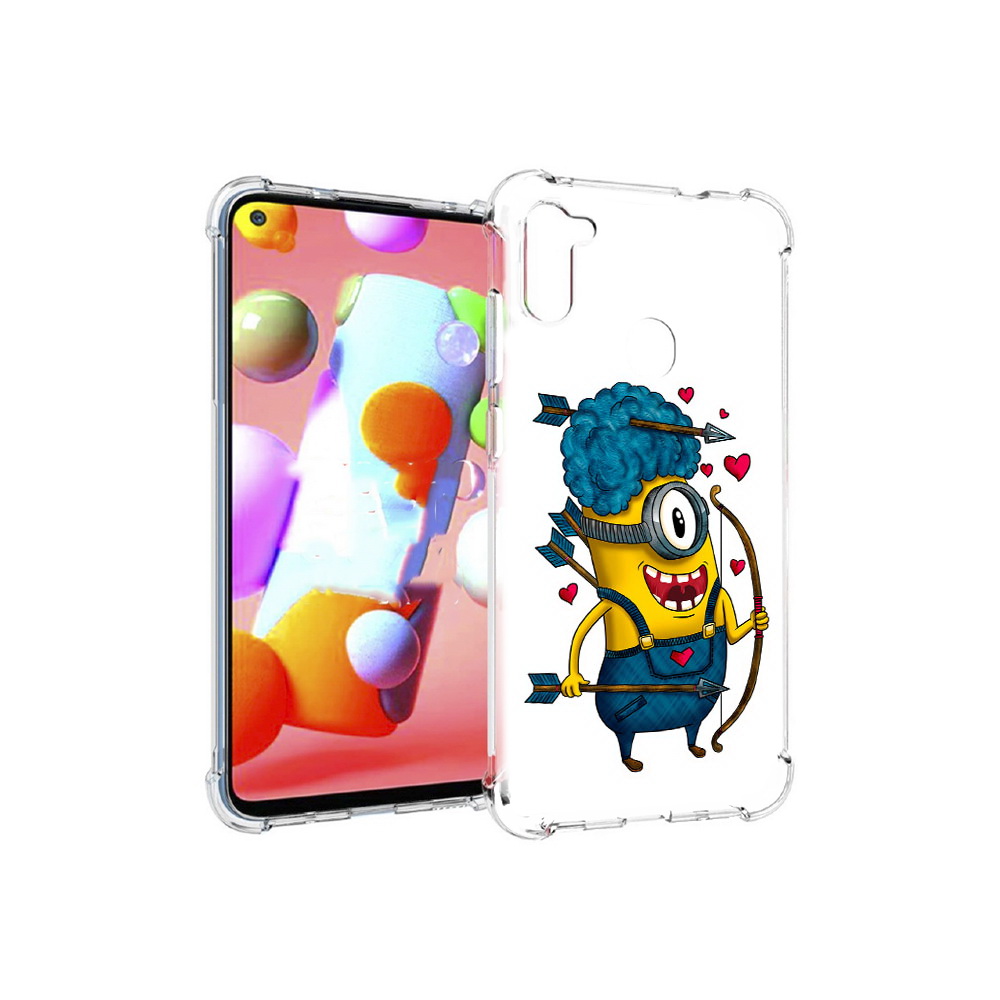 

Чехол MyPads Tocco для Samsung Galaxy M11 Миньон купидон (PT147121.487.117), Прозрачный, Tocco