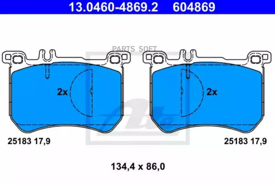 

Колодки Тормозные Передние Mb222 1Шт ATE 13046048692