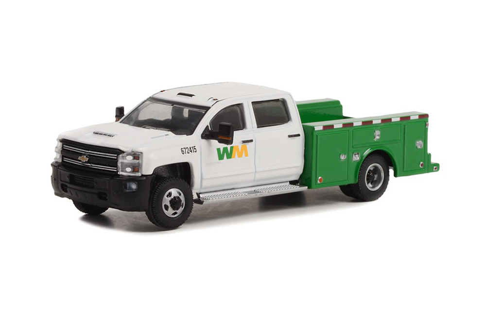 Модель коллекционная Chevrolet silverado 3500 dually service bed waste management 2018