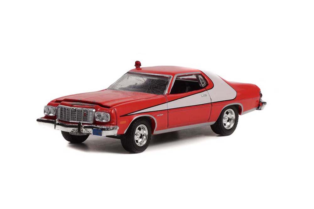 

Модель коллекционная Ford gran torino (crashed version) 1976 (из т/c старски и хатч), Красный