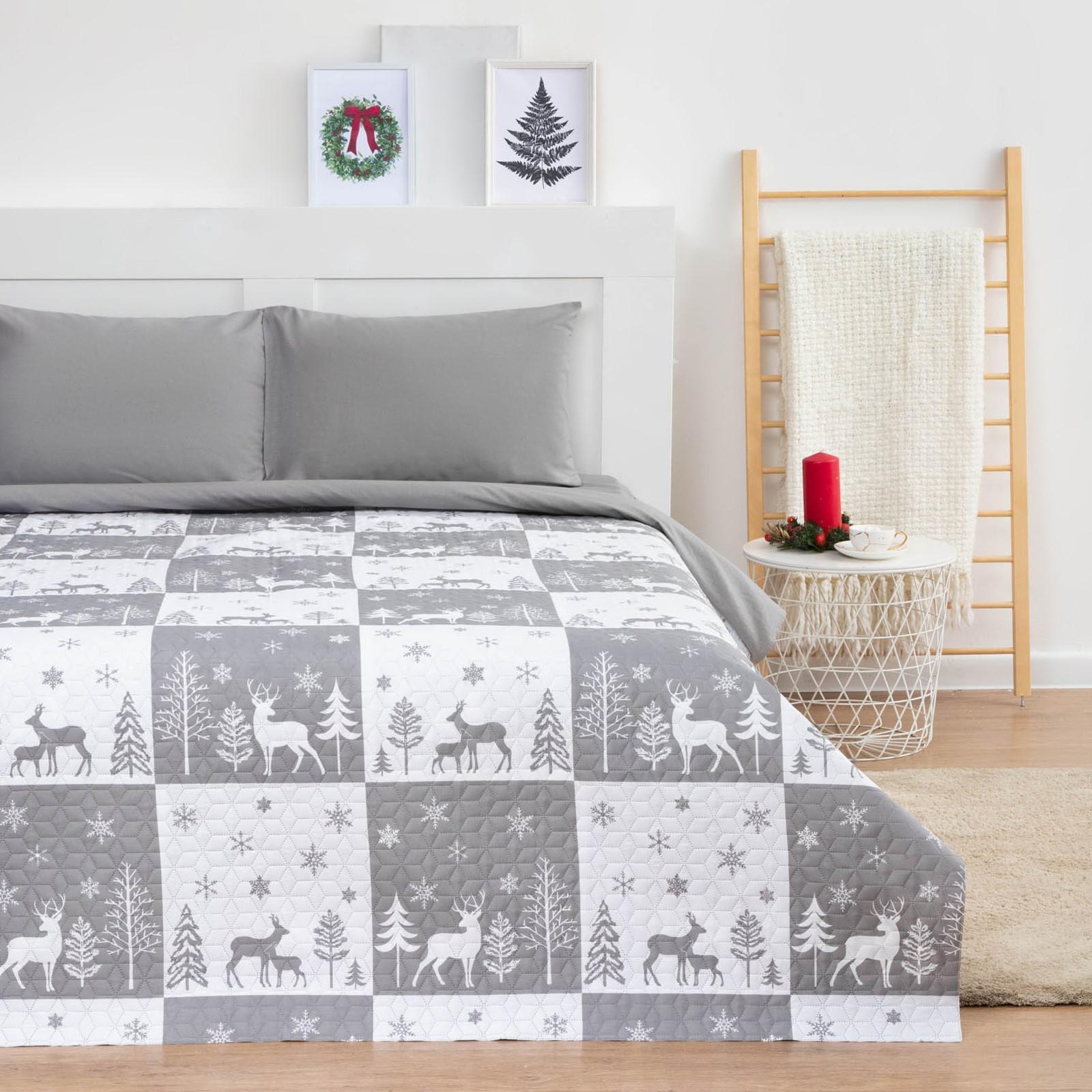 

Покрывало LoveLife 1,5 сп New year forest 150x210±5см