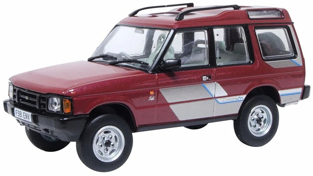 Модель коллекционная OXFORD Land rover discovery 1 4X4 1998 red metallic