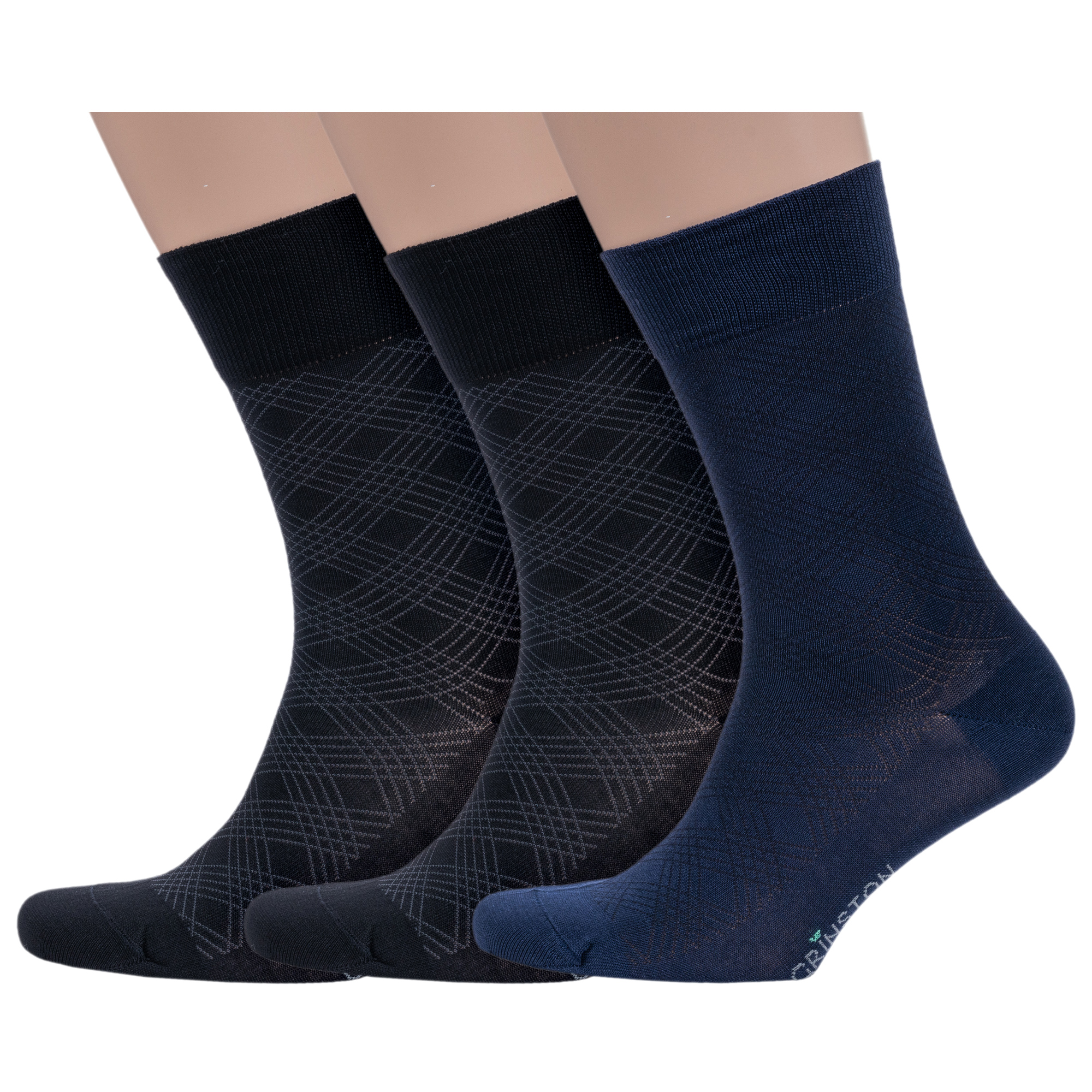 

Комплект носков мужских Grinston socks 3-15D5 разноцветных 29, 3-15D5