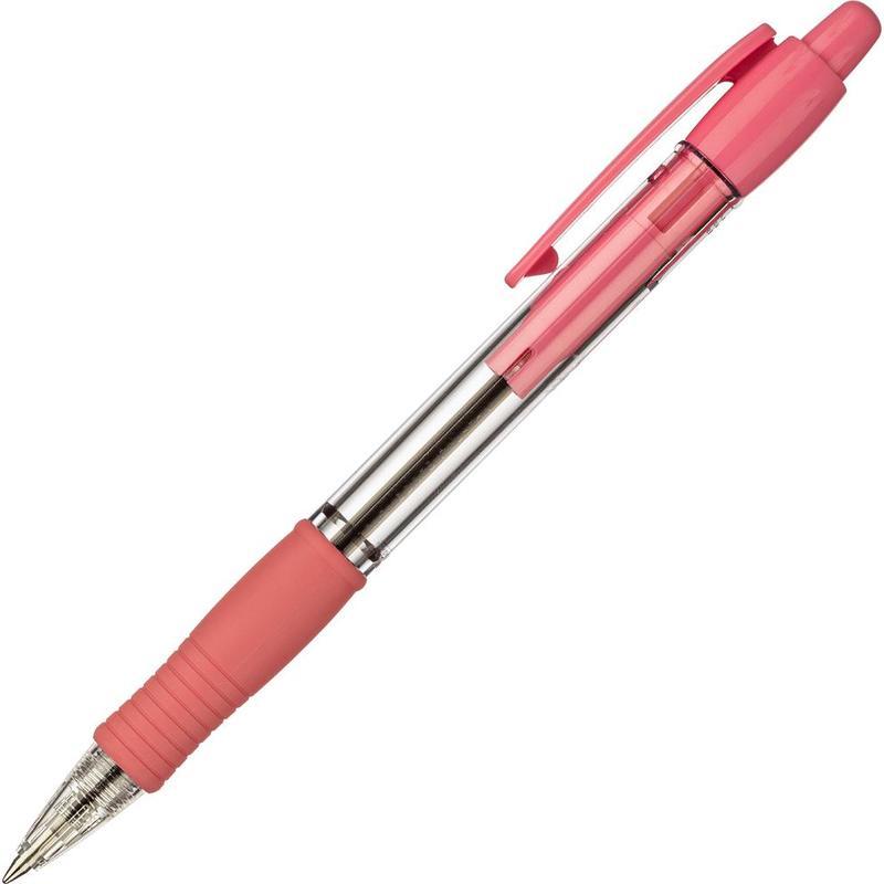 

Ручка шариковая автоматическая Pilot Super Grip (0,32мм, синий, корпус розовый) 12шт