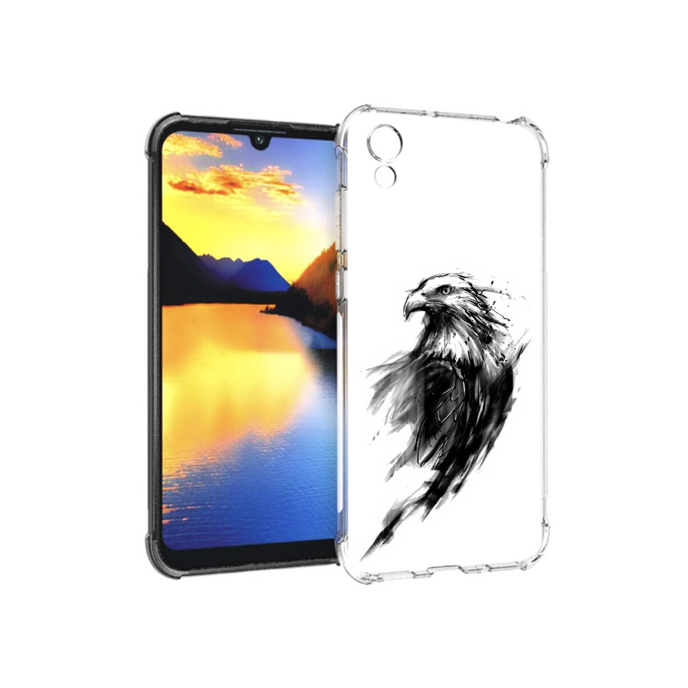 

Чехол MyPads Tocco для Huawei Y5 чб птица, Прозрачный, Tocco