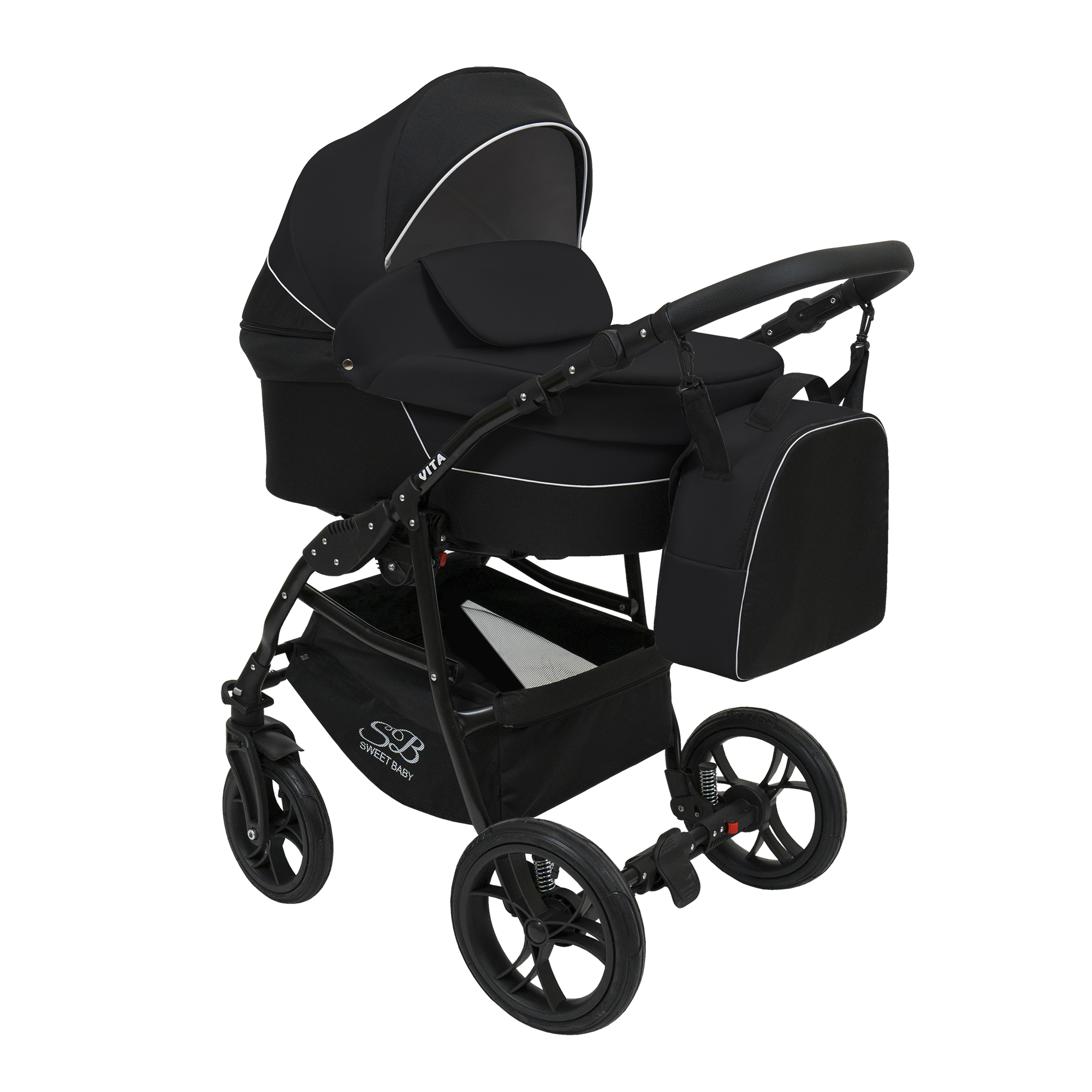 

Коляска Sweet Baby 2 в 1 Vita Black 426710, Sweet Baby 426710