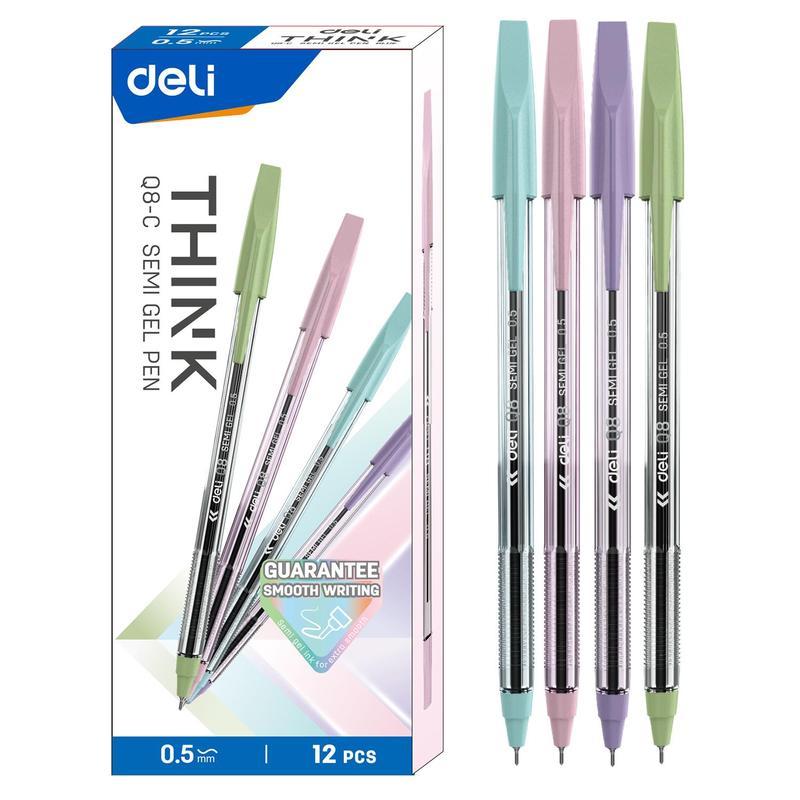 

Ручка шариковая Deli Think (0.5мм, синий цвет чернил) 12шт.