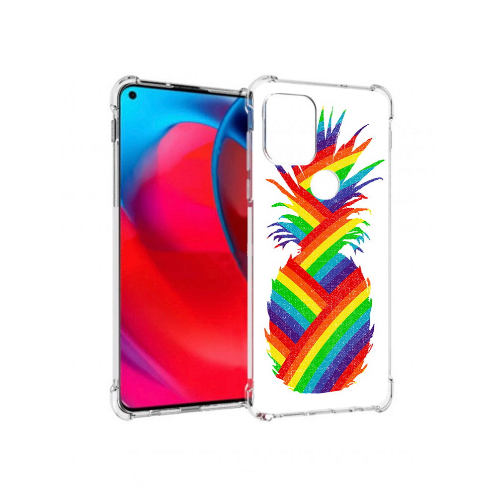 

Чехол MyPads Tocco для Motorola Moto G радужный ананас (PT227067.359.566), Прозрачный, Tocco