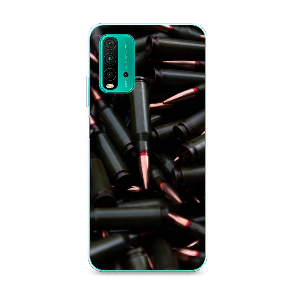 

Чехол Awog на Xiaomi Redmi 9T "Пули черные", Разноцветный, 39850-5