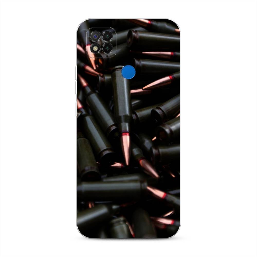 

Чехол Awog на Xiaomi Redmi 9C "Пули черные", Разноцветный, 39050-5