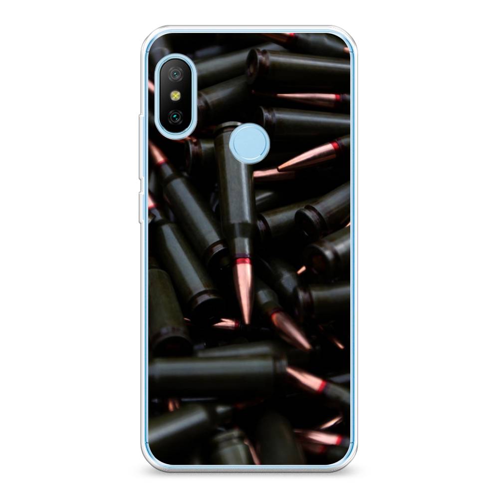 

Чехол Awog на Xiaomi A2 Lite/Redmi 6 Pro "Пули черные", Разноцветный, 34050-5