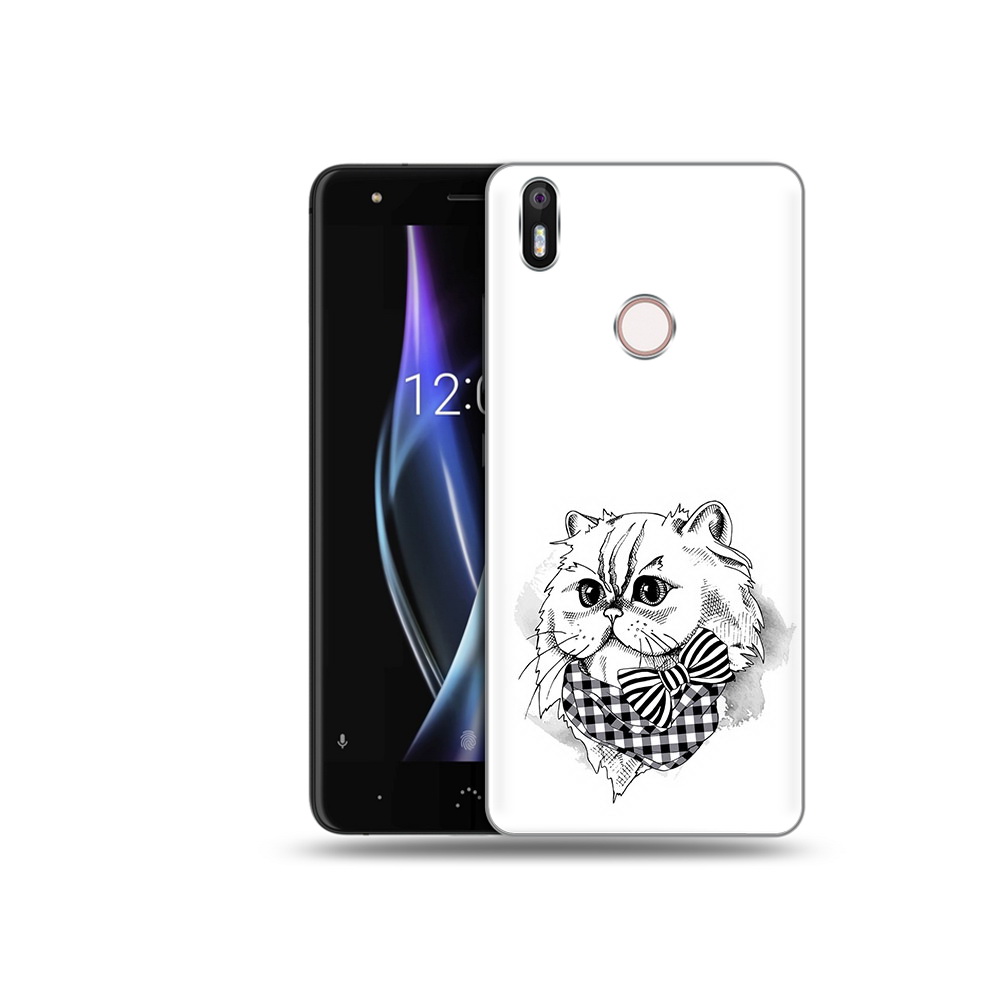 

Чехол MyPads Tocco для BQ Aquaris X нарисованная красивая кошечка, Прозрачный, Tocco