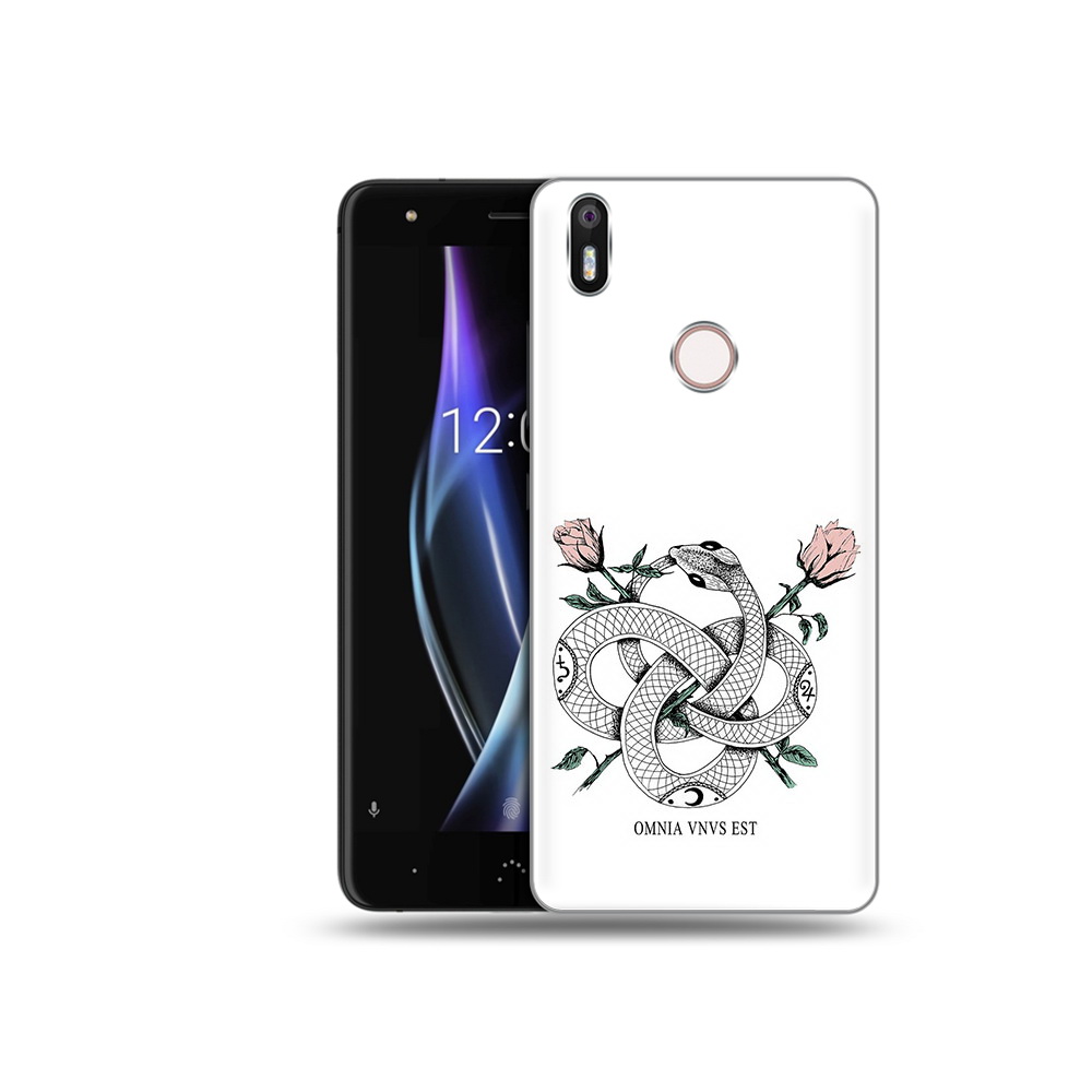 

Чехол MyPads Tocco для BQ Aquaris X нарисованная змея абстракция, Прозрачный, Tocco