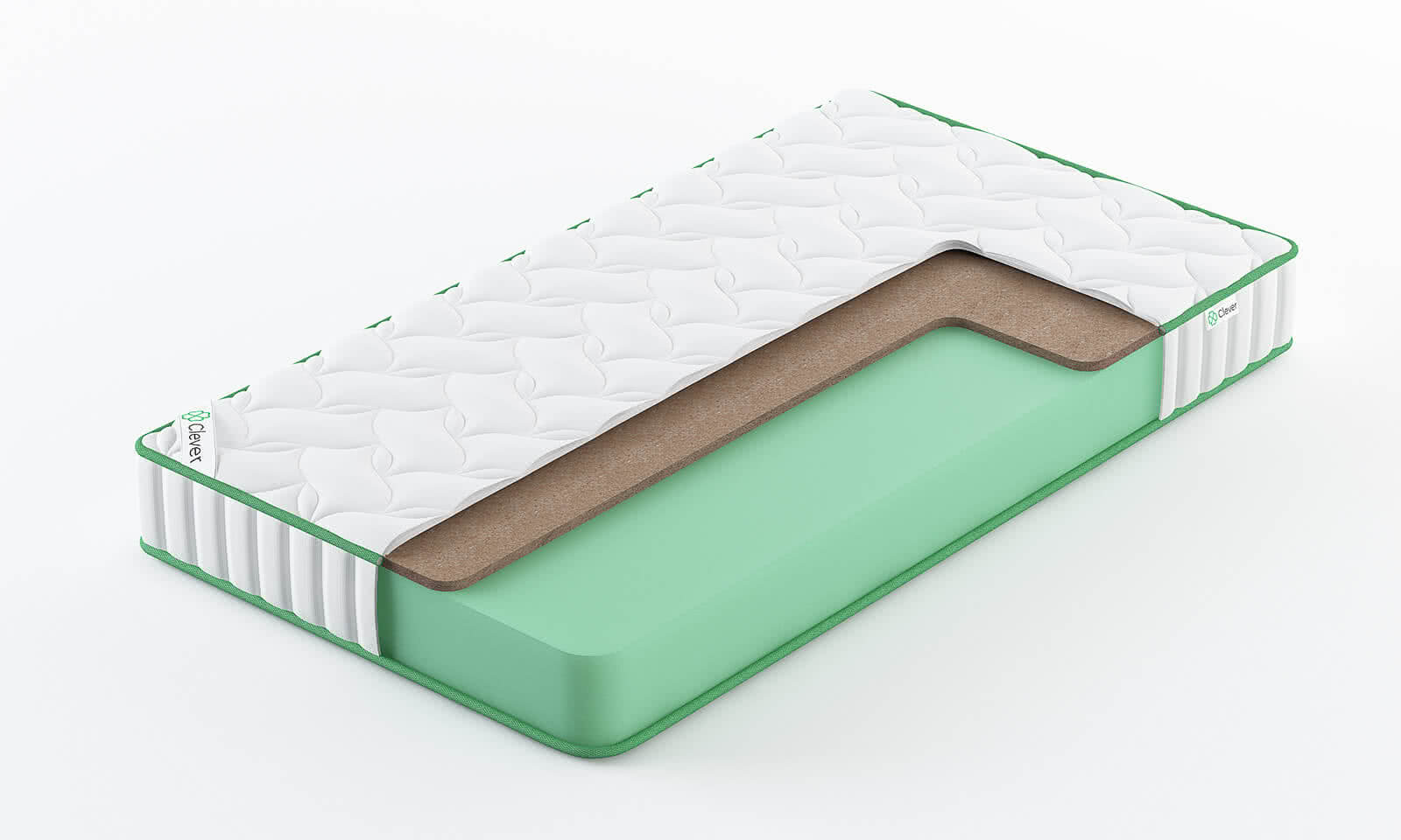 

Матрас Clever Solid High 95x155, Белый, CLEVER SOLID HIGH