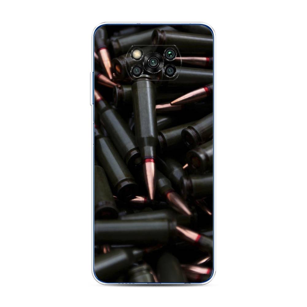 

Чехол Awog на Poco X3/X3 Pro "Пули черные", Разноцветный, 39250-5
