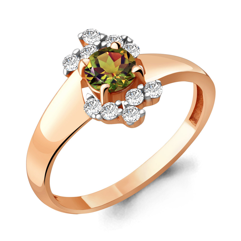 

Кольцо из серебра с фианитом Aquamarine Aquamarine 6580819А_925_з р, 6580819А_925_з