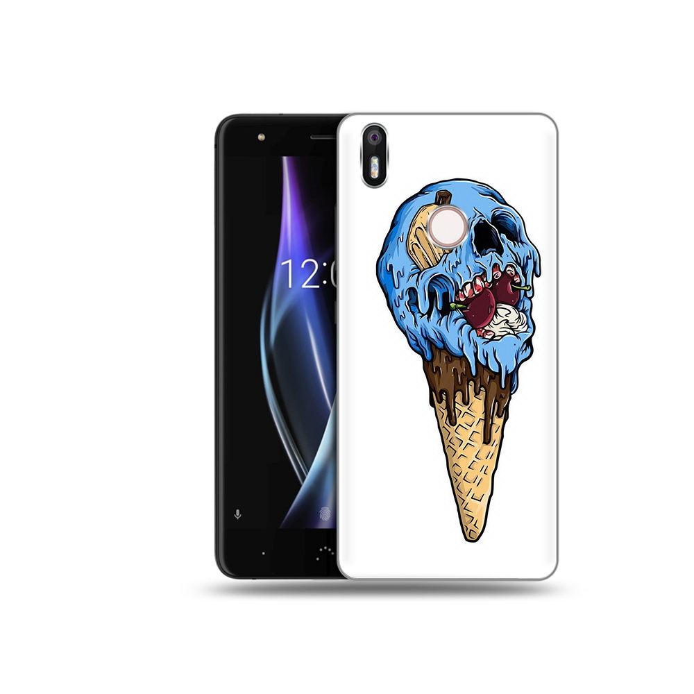 

Чехол MyPads Tocco для BQ Aquaris X мороженное череп, Прозрачный, Tocco