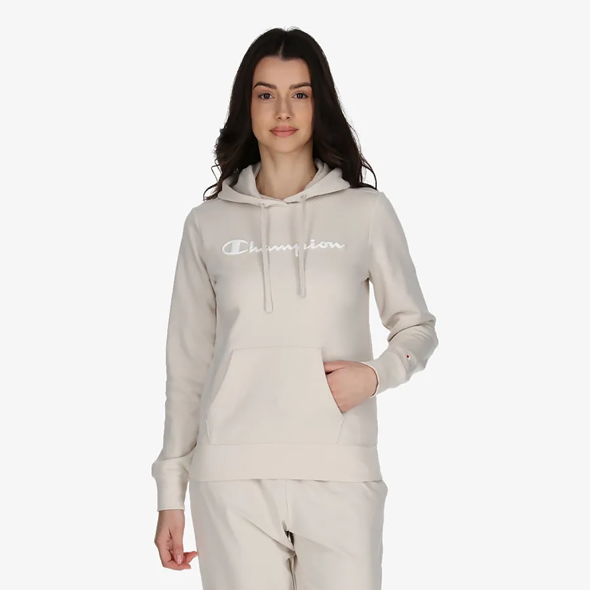 

Худи женское Champion 114858-MS014 бежевое L, Бежевый, 114858
