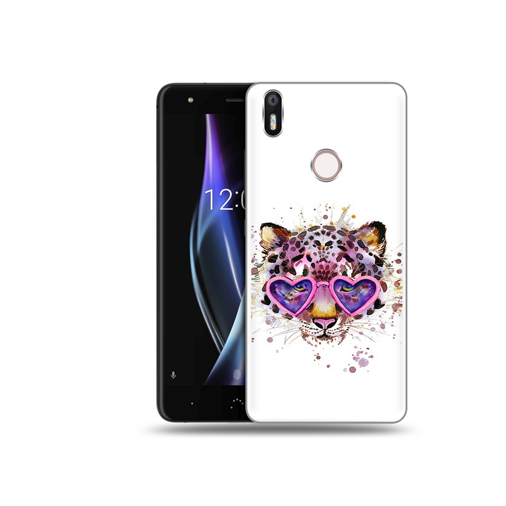 

Чехол MyPads Tocco для BQ Aquaris X модный леопард, Прозрачный, Tocco