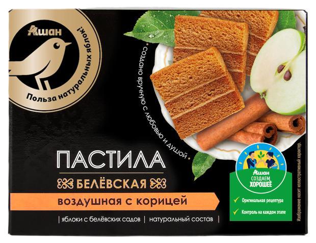 Пастила АШАН Золотая птица Белевская воздушная с корицей 100 г 110₽