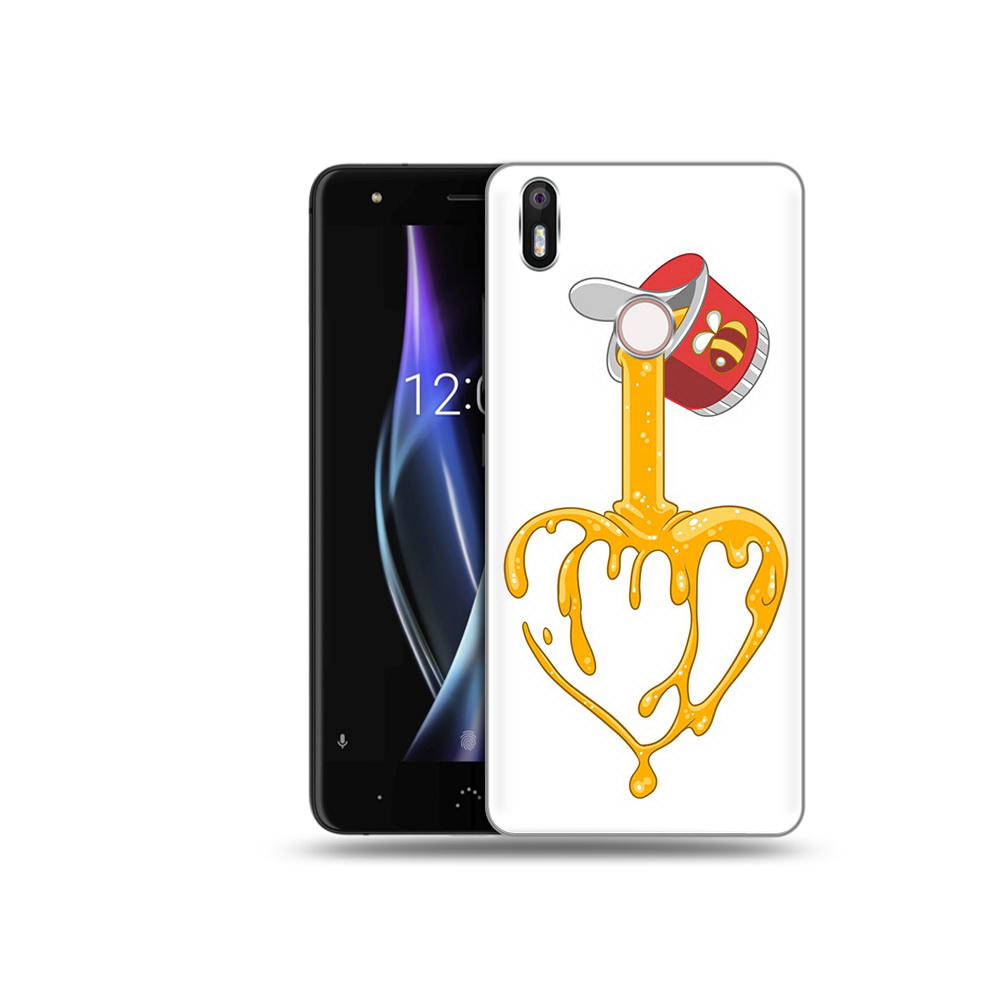 

Чехол MyPads Tocco для BQ Aquaris X медовое сердце, Прозрачный, Tocco
