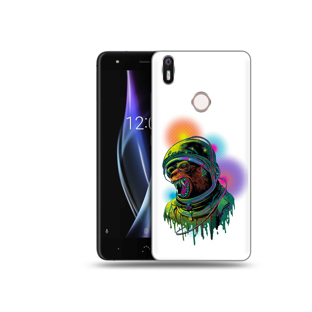 

Чехол MyPads Tocco для BQ Aquaris X медведь космонавт, Прозрачный, Tocco