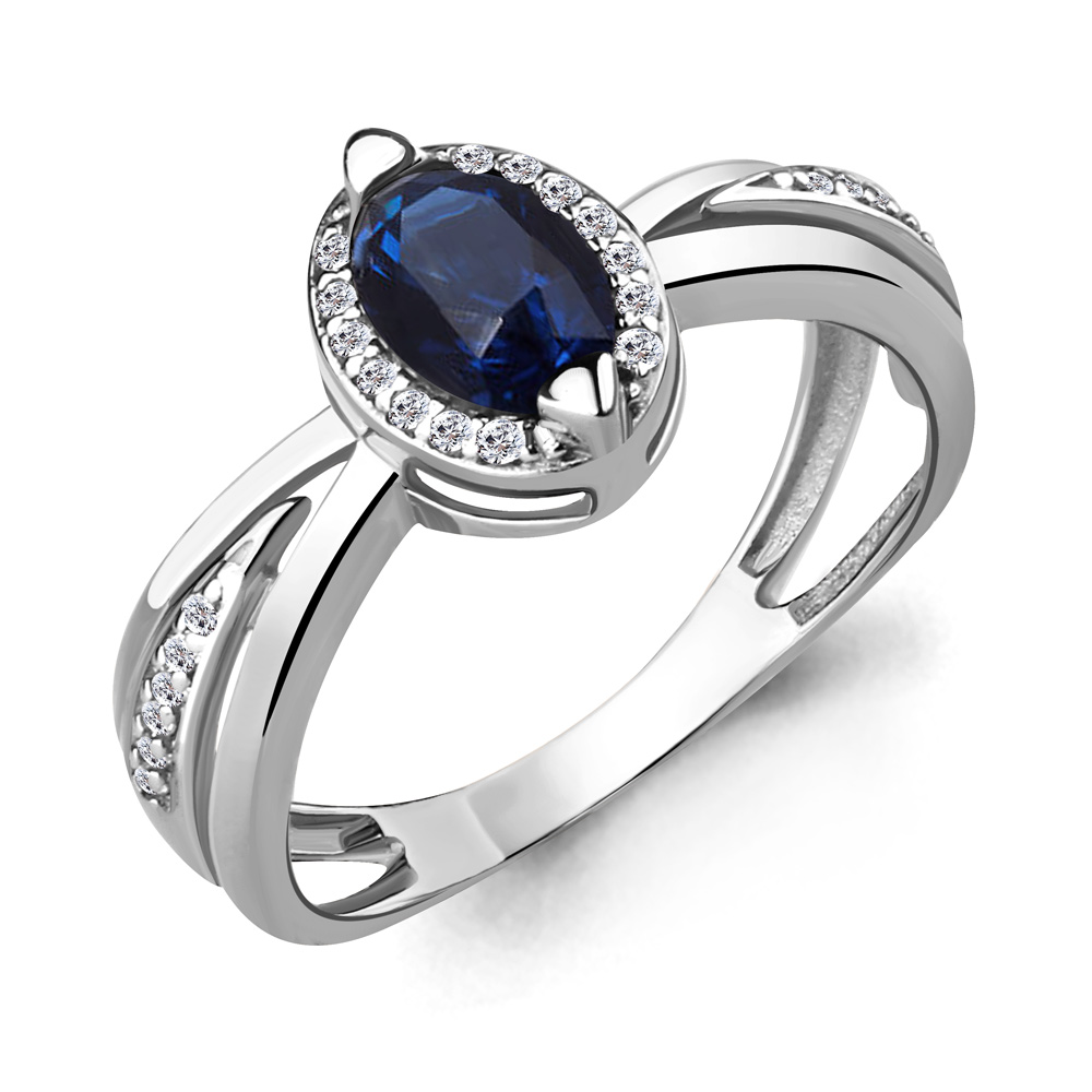 

Кольцо из серебра с фианитом Aquamarine Aquamarine 65782Б_925_р р. 20, 65782Б_925_р