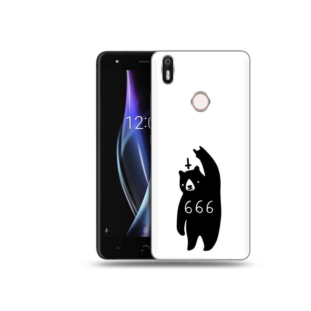 

Чехол MyPads Tocco для BQ Aquaris X медведь 666, Прозрачный, Tocco