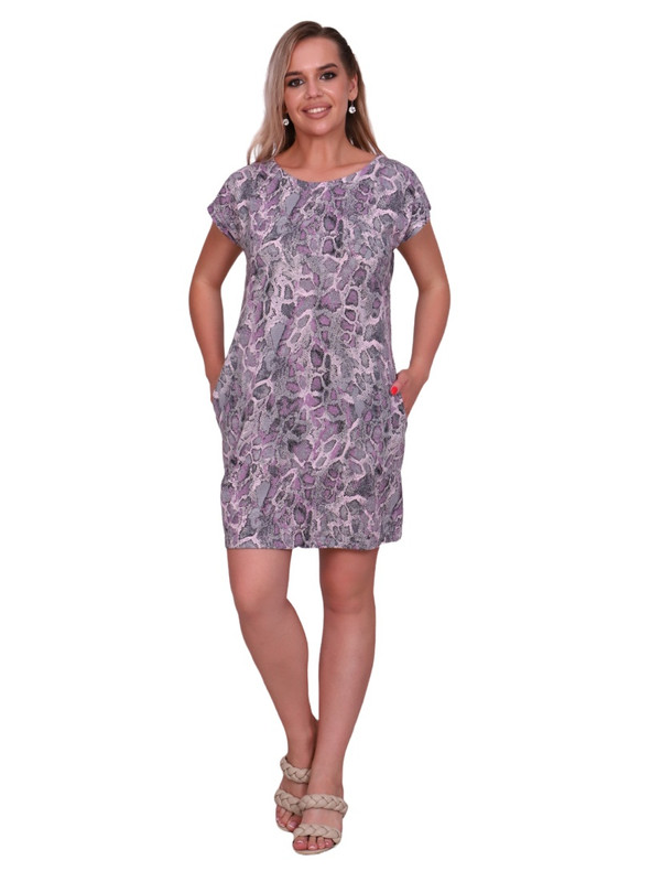 

Туника женская New Life jersey 220-125с серая 58 RU, 220-125с