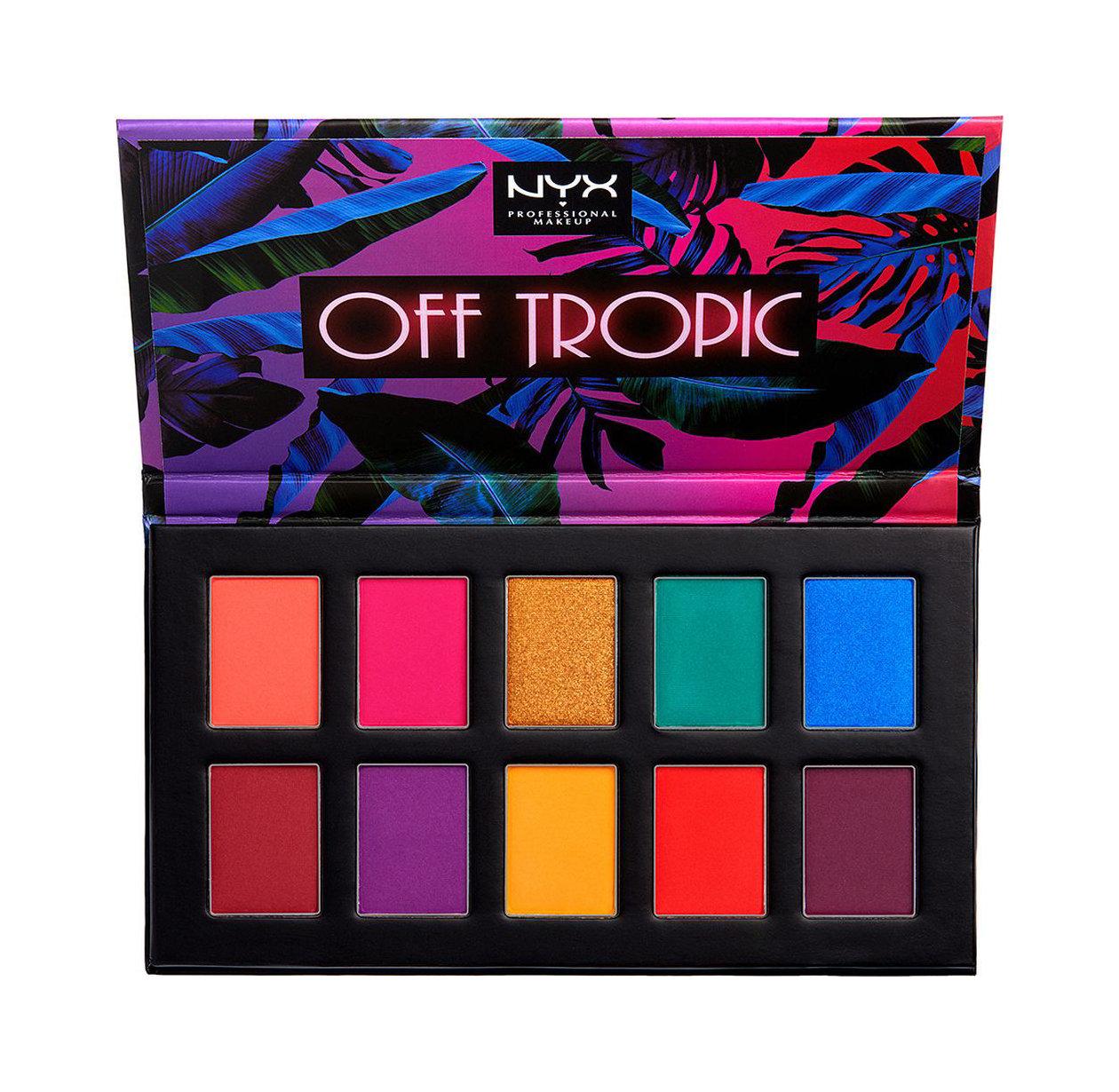 фото Тени для век nyx professional makeup off tropic shadow palette, 01 hasta la vista, 11 г