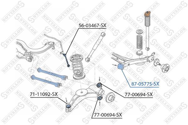 

Сайлентблок Stellox 8705775SX