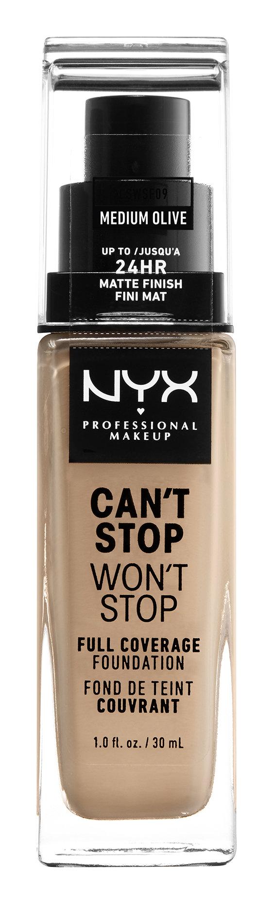 фото Тональная основа nyx professional makeup can't stop won't stop, 09 medium olive, 30 мл