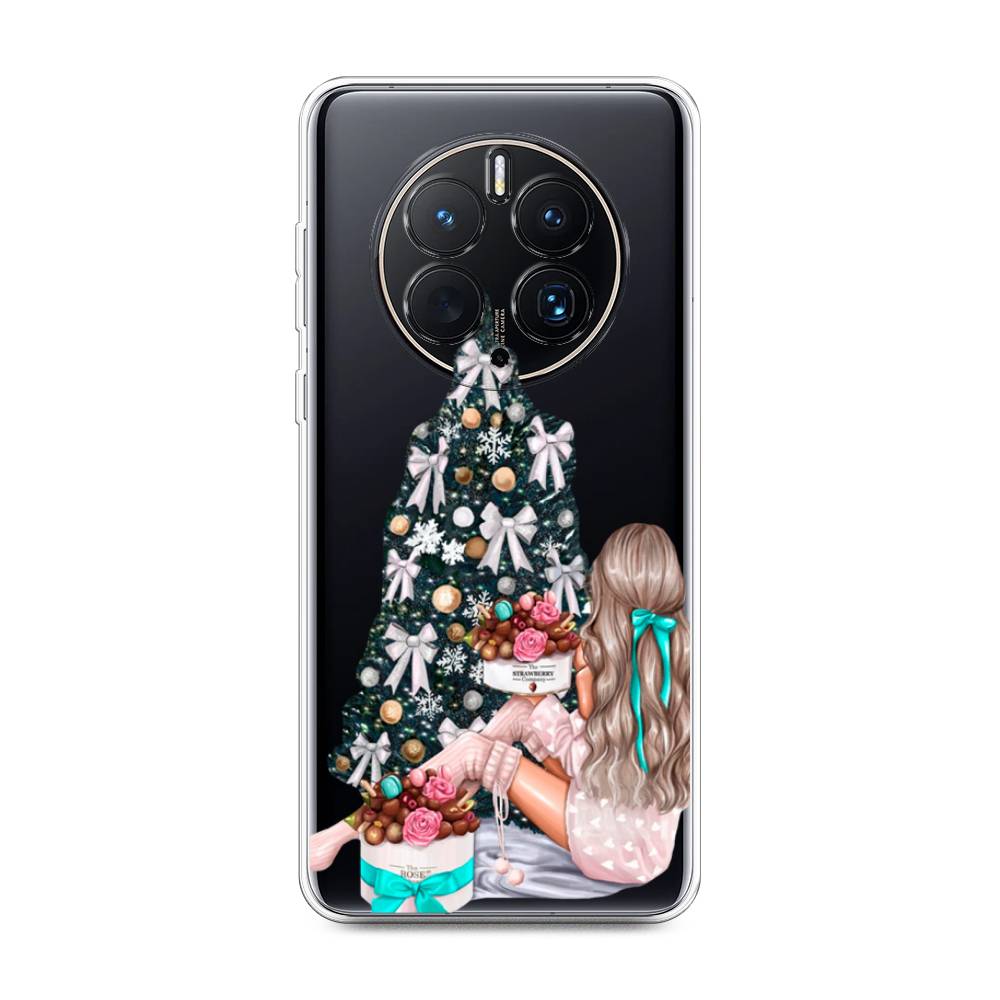 

Чехол для Huawei Mate 50 Pro "New Year", Зеленый;бежевый;голубой, 6109950-5