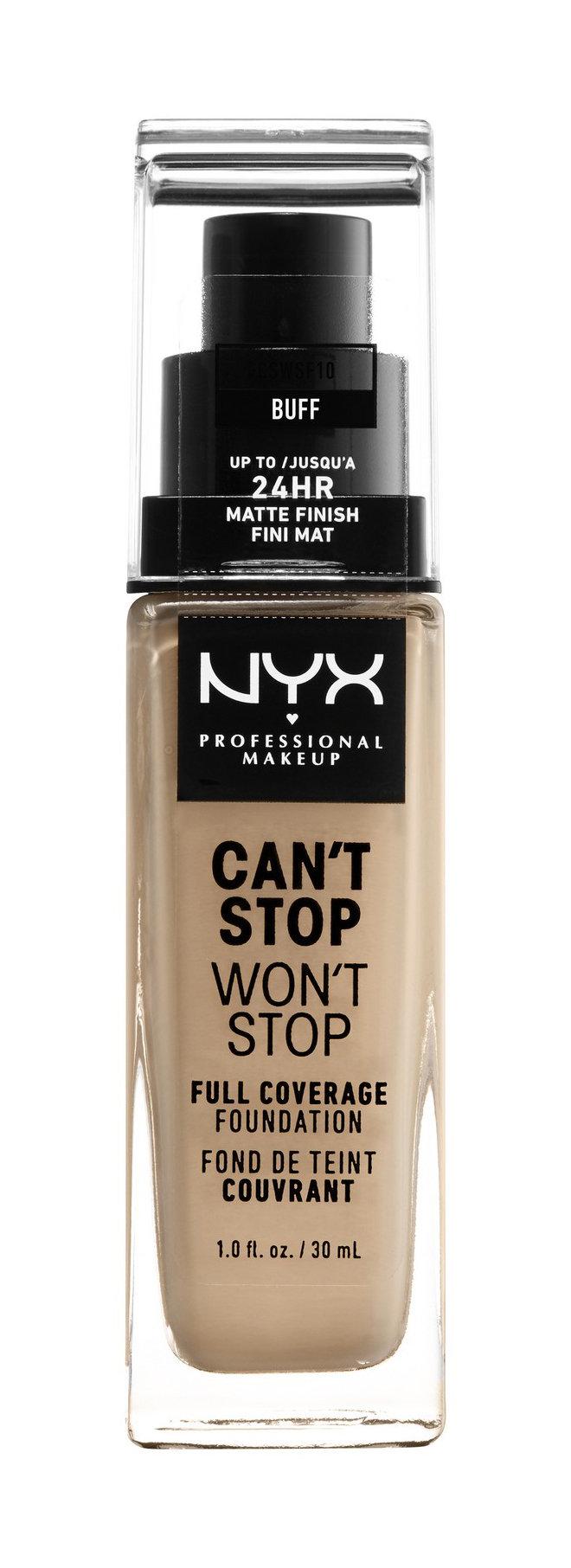 фото Тональная основа для лица nyx professional makeup can't stop won't stop, 10 buff, 30 мл