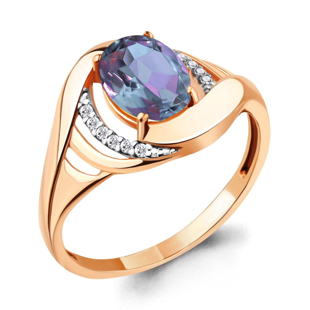 

Кольцо из серебра с фианитом Aquamarine Aquamarine 6575525А_925_з р, 6575525А_925_з