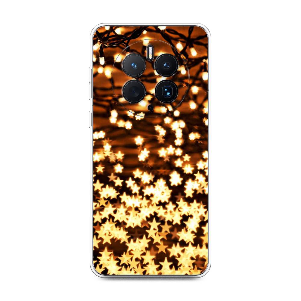 

Чехол для Huawei Mate 50 Pro "Новогодняя гирлянда", Золотистый, 6109950-5